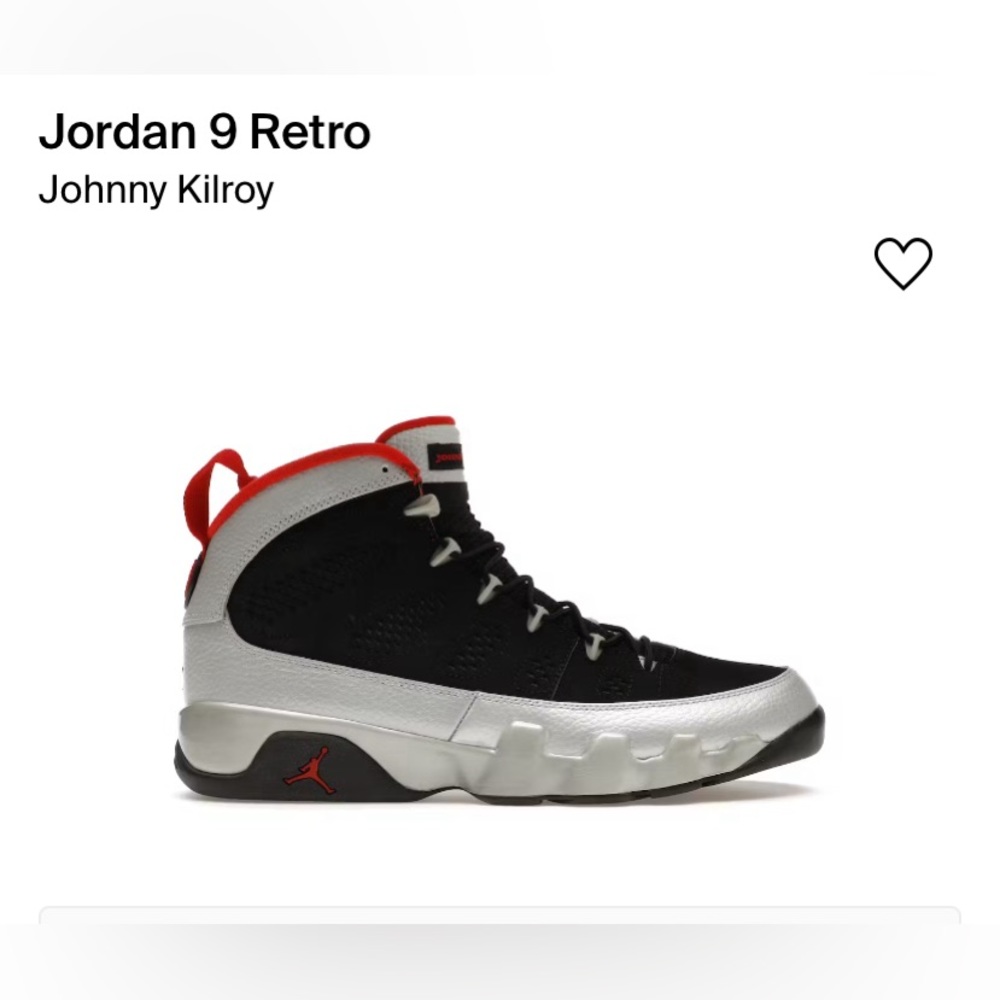 Retro Jordan 9  Johnny Kilroy size 8 Men’s Mint